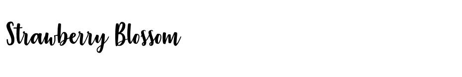 Strawberry Blossom font